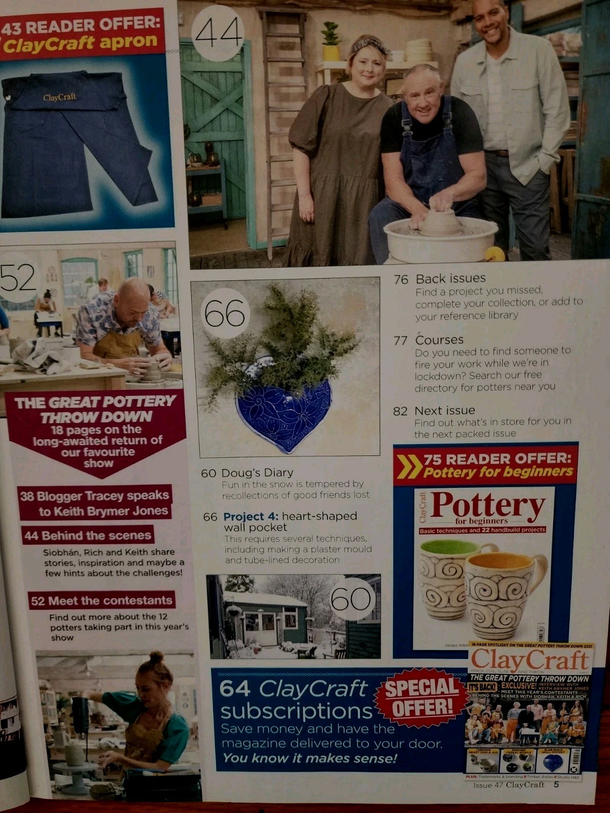 CLAY CRAFT MAGAZINE #47 and #48 he Great Pottery Throw Down