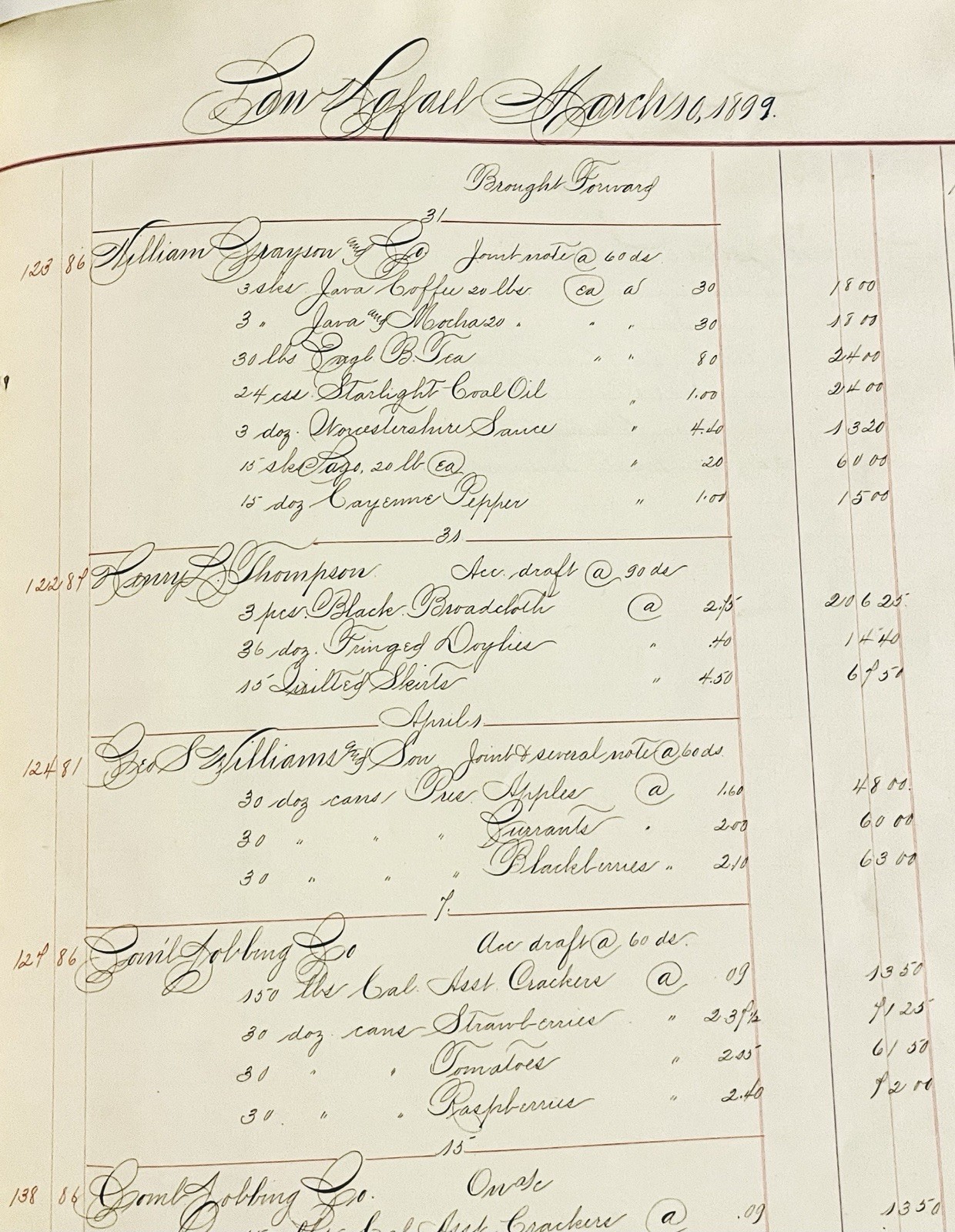 Polytechnic High School 1899 Book – Keeping Fine Calligraphy 39 pages