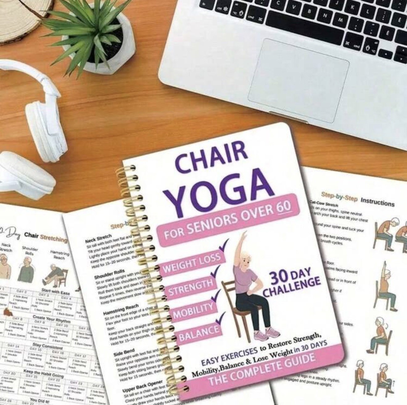 Chair Yoga for Weight Loss: a Collection of 50+ Low-Impact Exercises for Seniors