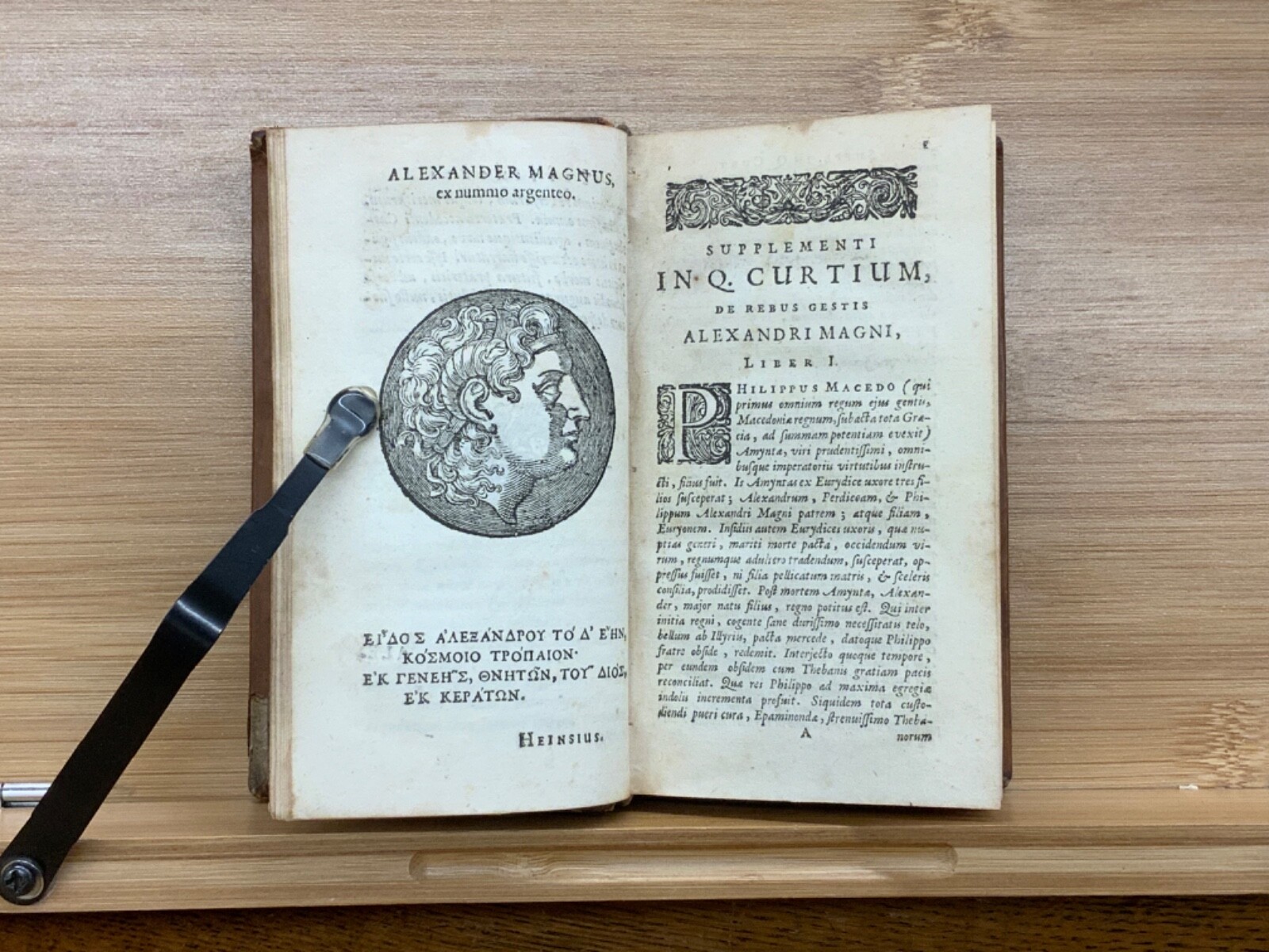 1660 Q. Curtii Rufi, Historiarum libri: Alexander Magnus. Elzevir Publishing