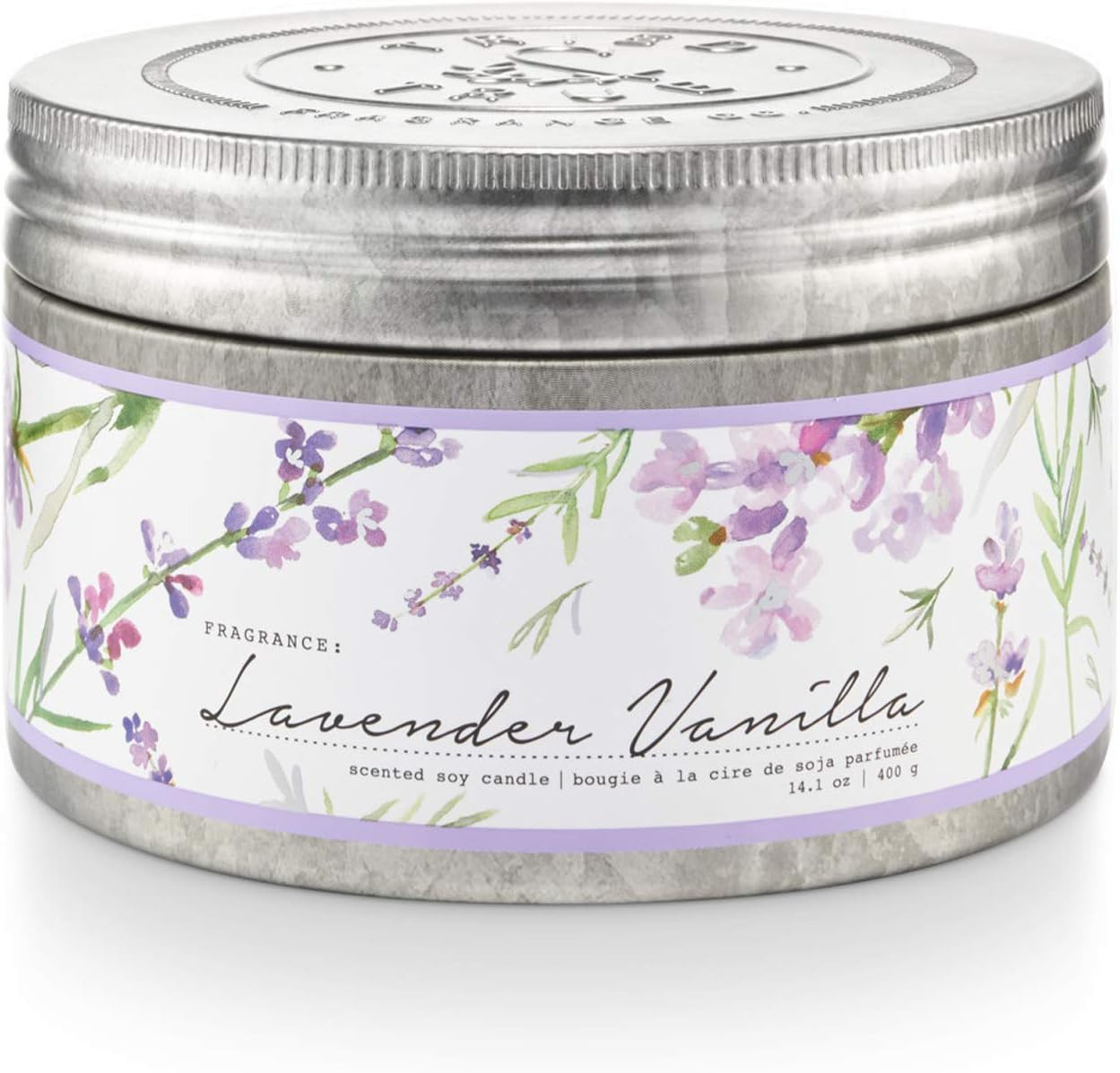 Lavender Vanilla Candle, 14.1 Oz. Tin