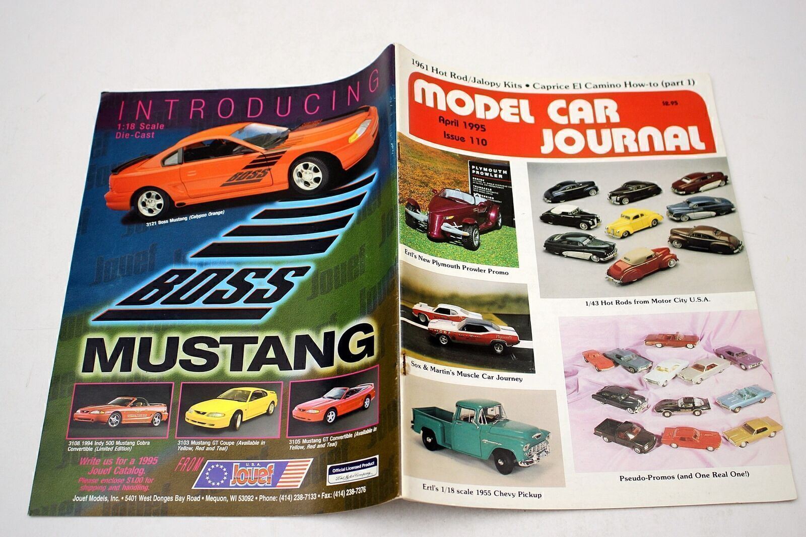 MODEL CAR JOURNAL #110 April 1995, Caprice, El Camino, 1961 Hot Rod, Model Kits