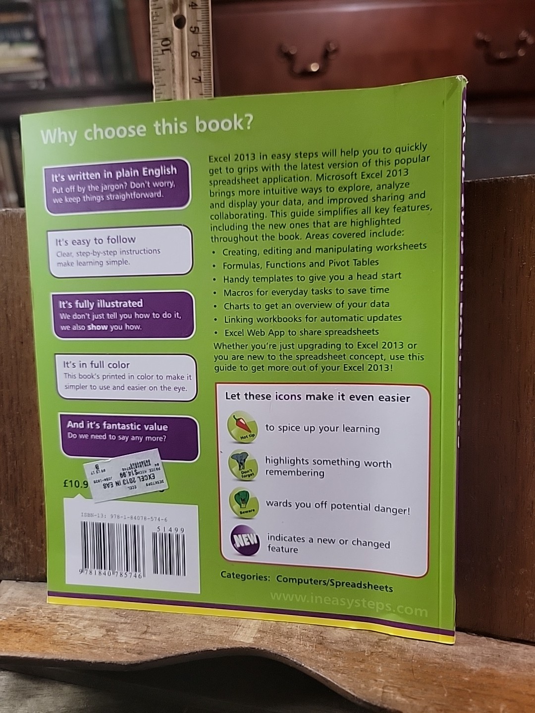 In Easy Steps Ser.: Excel 2013 in Easy Steps by Michael Price (2013, Trade…