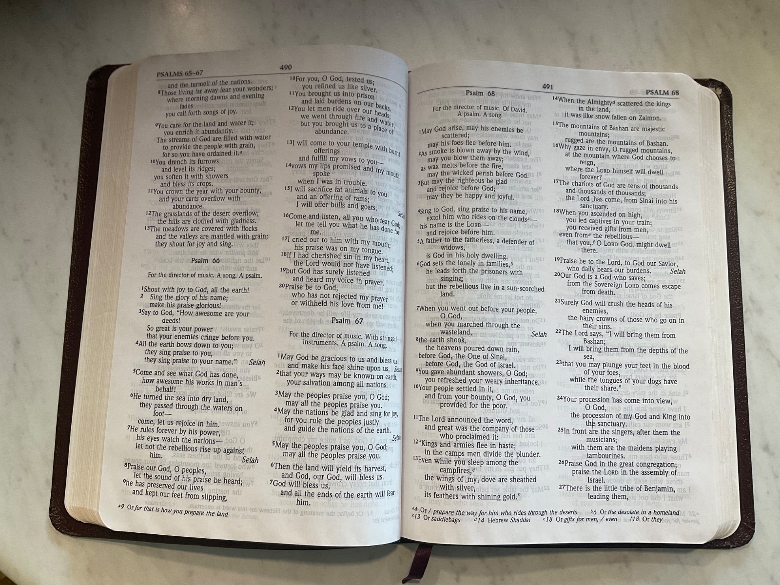 Bible NIV 1984 Large Print Thinline Burgundy Bonded Leather Unmarked Condition