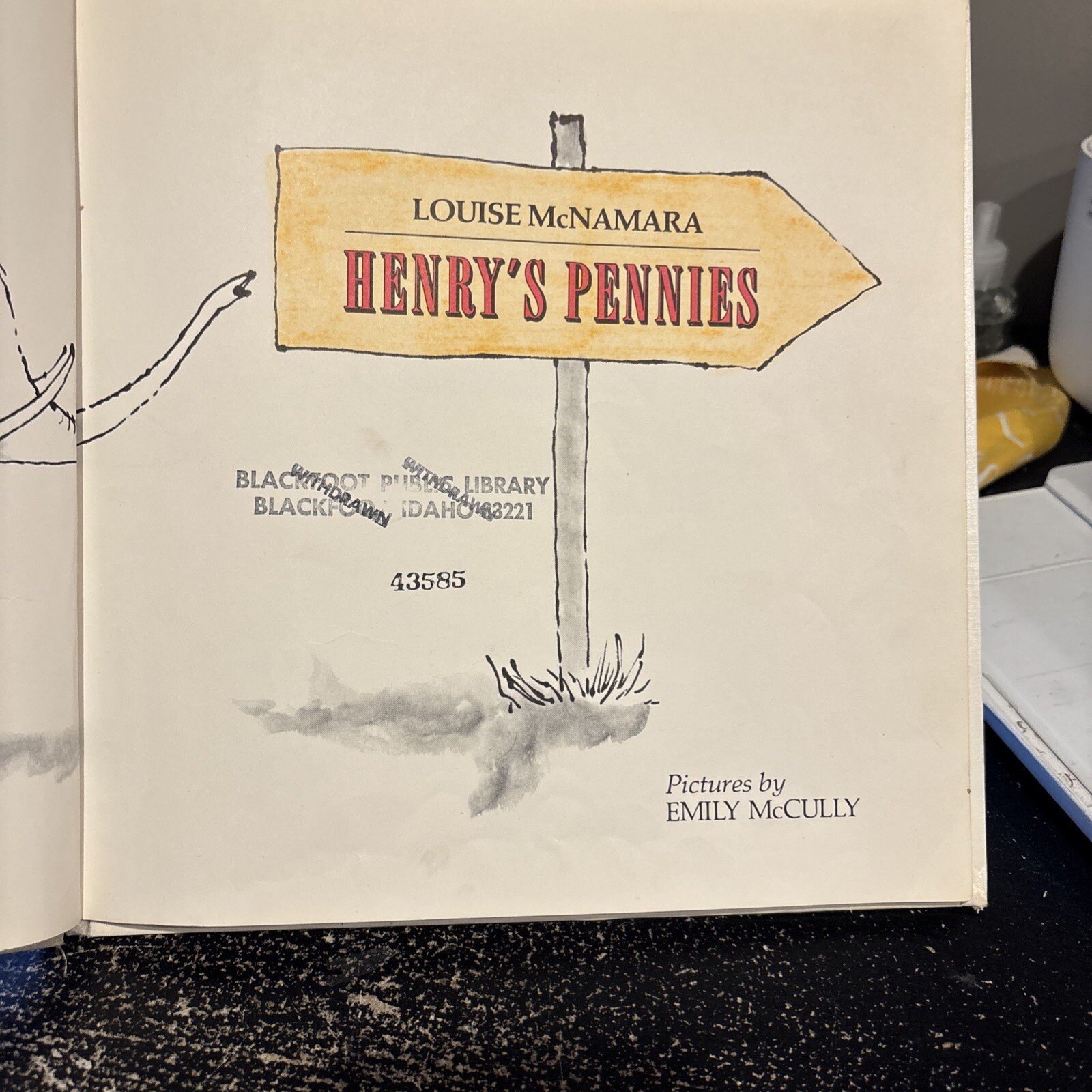 Vintage 1972 Children’s HC Henry’s Pennies Louise McNamara X-library Illustrated