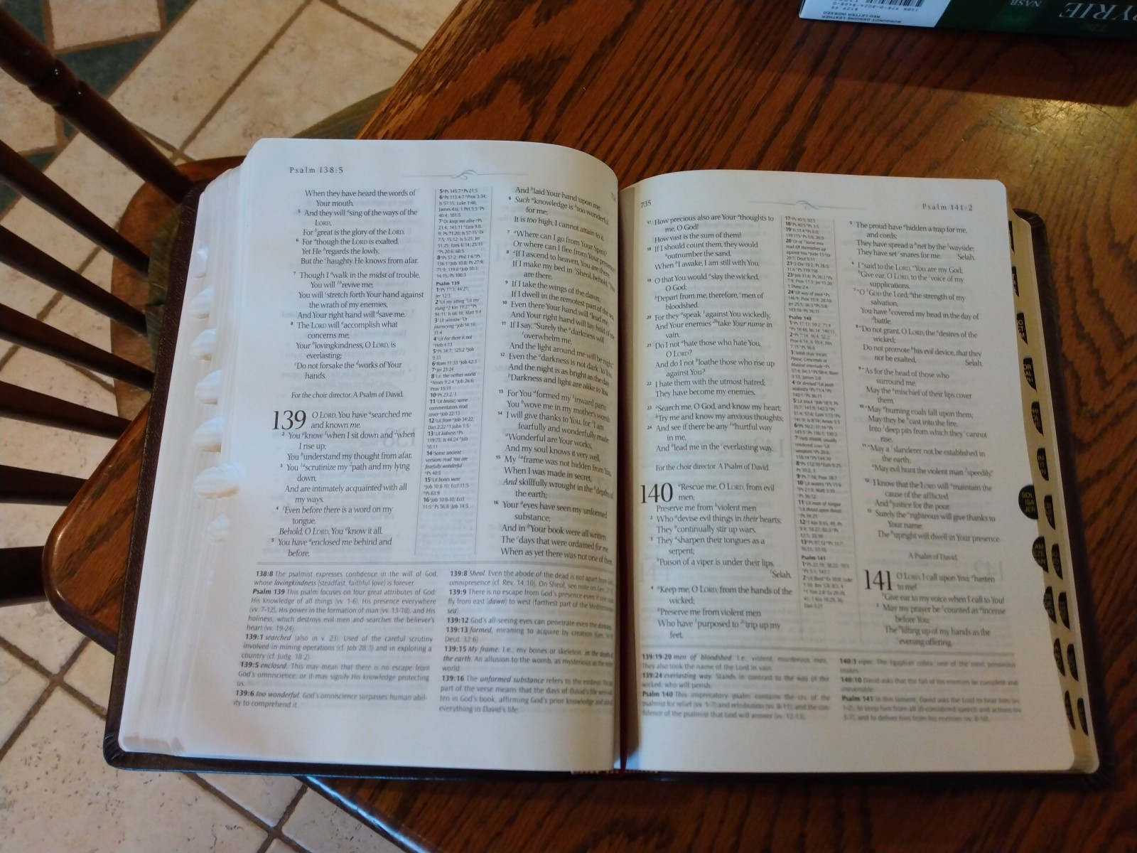 NASB Ryrie Study Bible~ Burgundy Genuine Leather ~Indexed Red letter