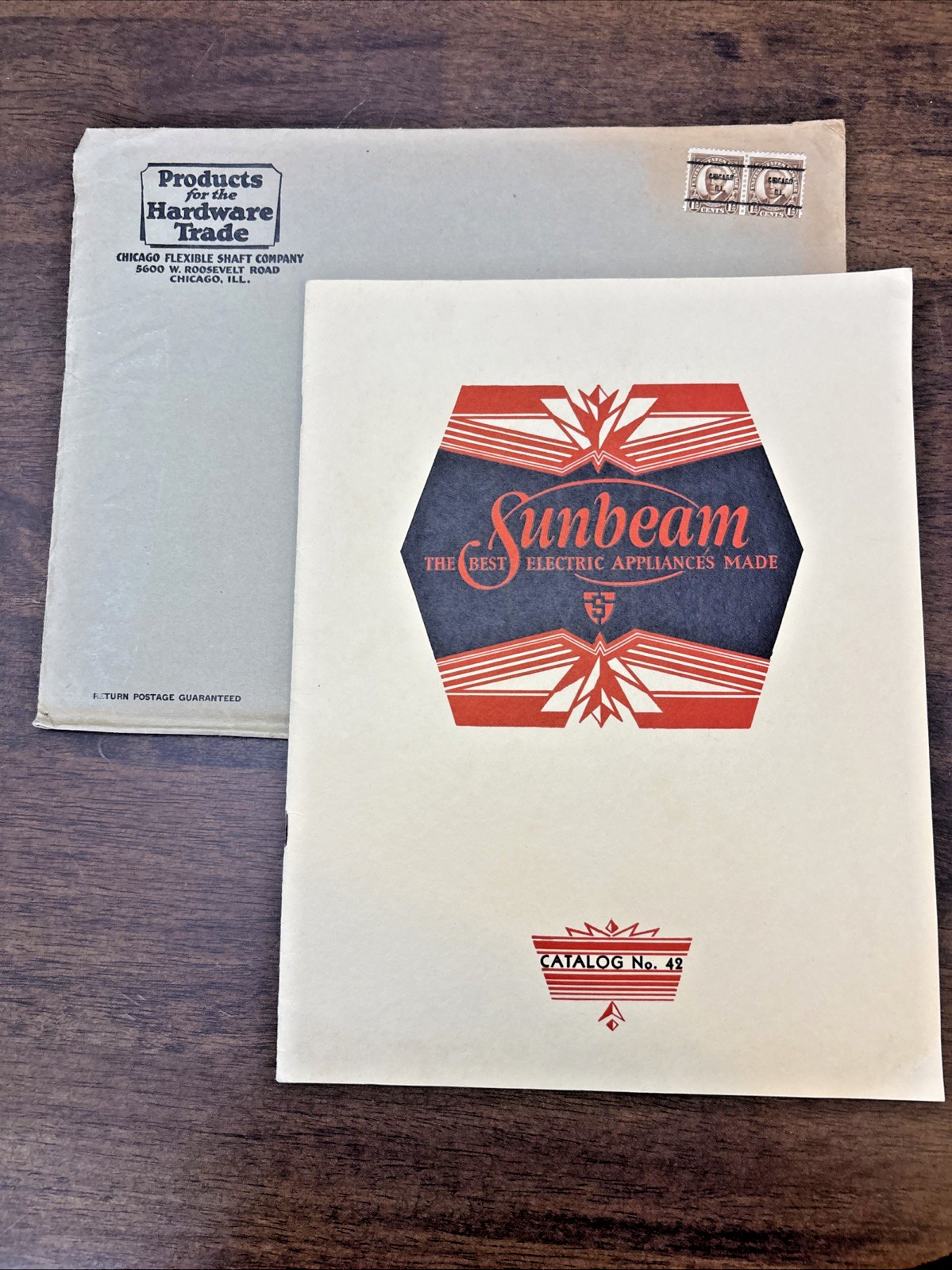 Sunbeam Electric Appliance Catalog No. 42 1930s/40s 30 Pages w/ Orig Envelope