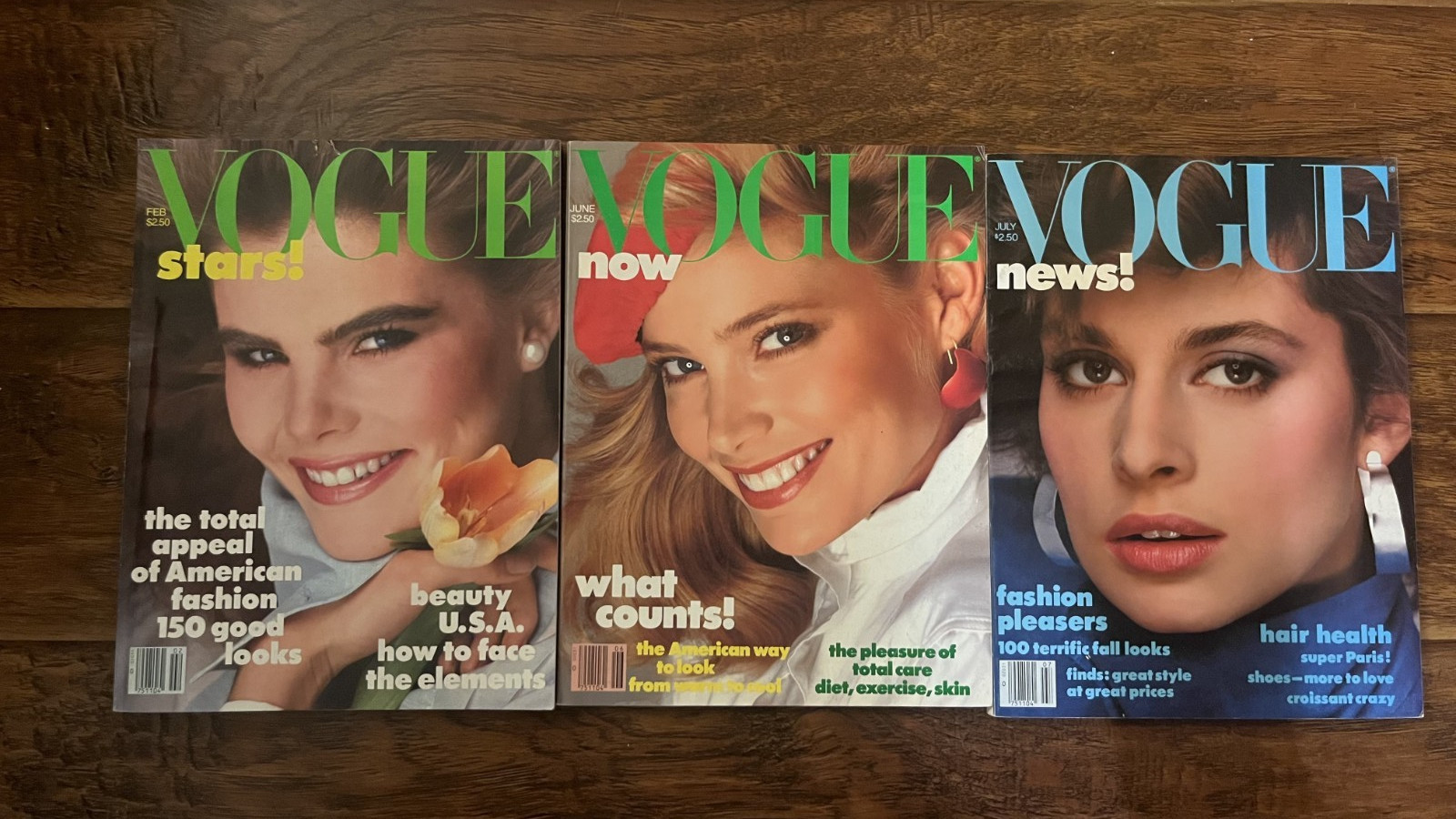 Vintage Lot of 3 – 1982 VOGUE Magazine Collector Set Fashion