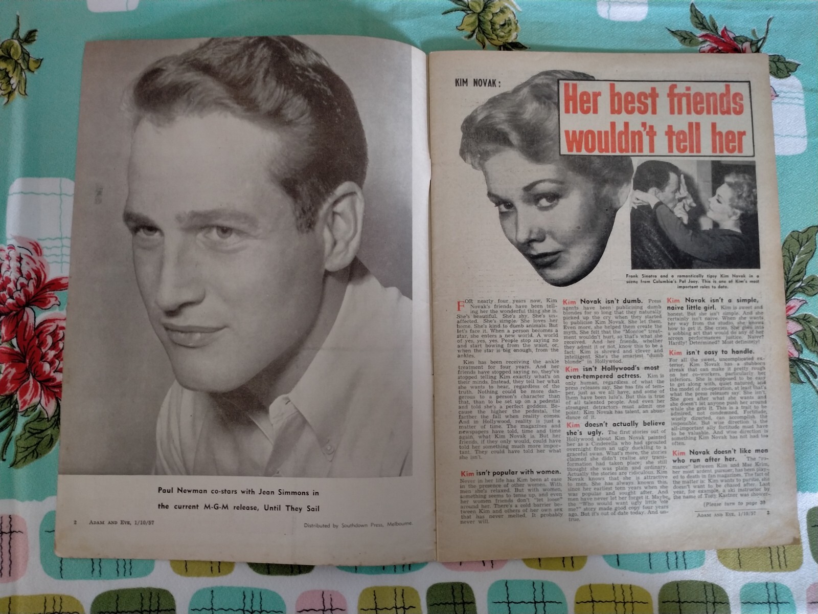 Oz MOVIE LIFE ’57, Marlon Brando, Kim Novak, James MacArthur, Fess Parker