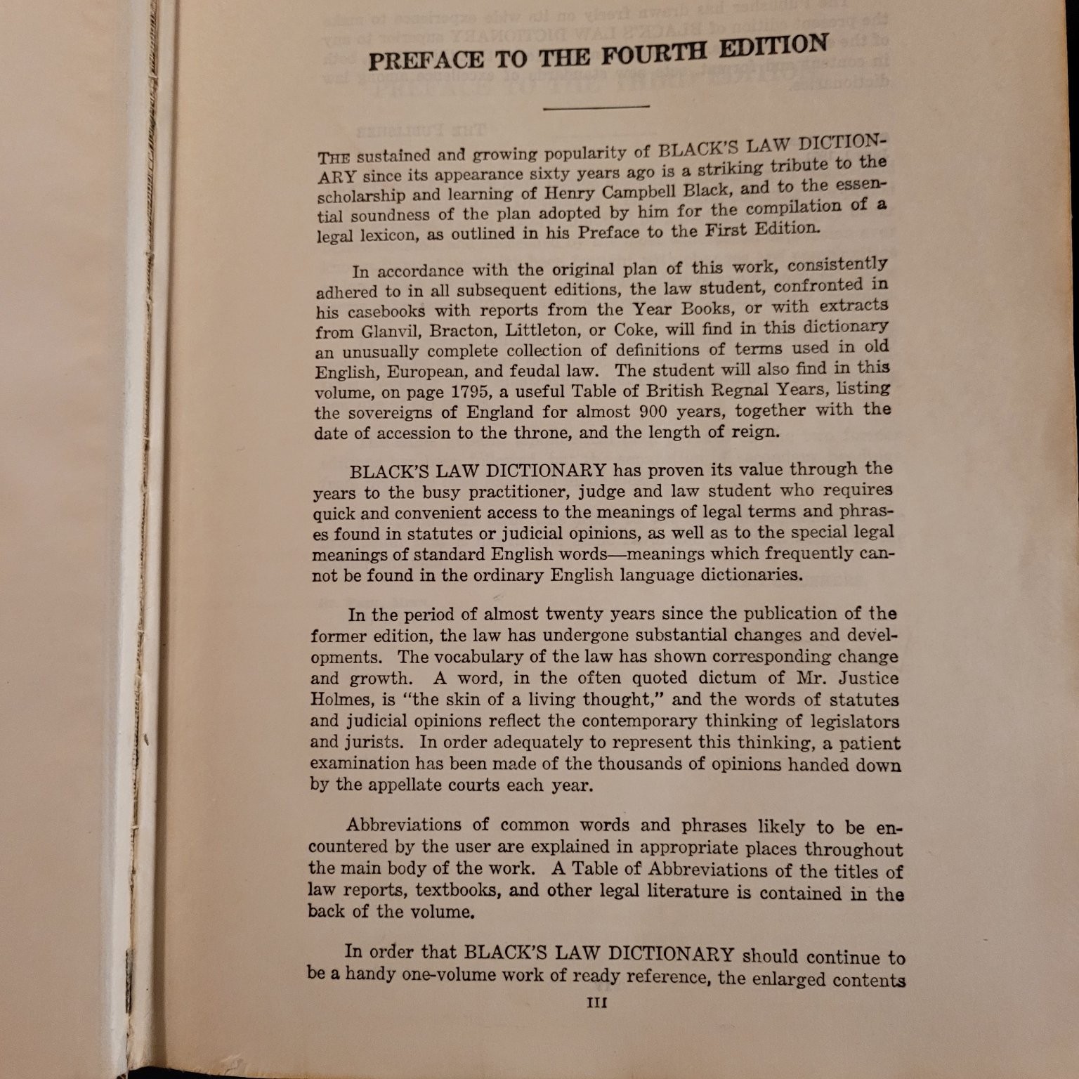 Black’s Law Dictionary Henry Campbell Black 4th Edition 1951 Thumb Indexed