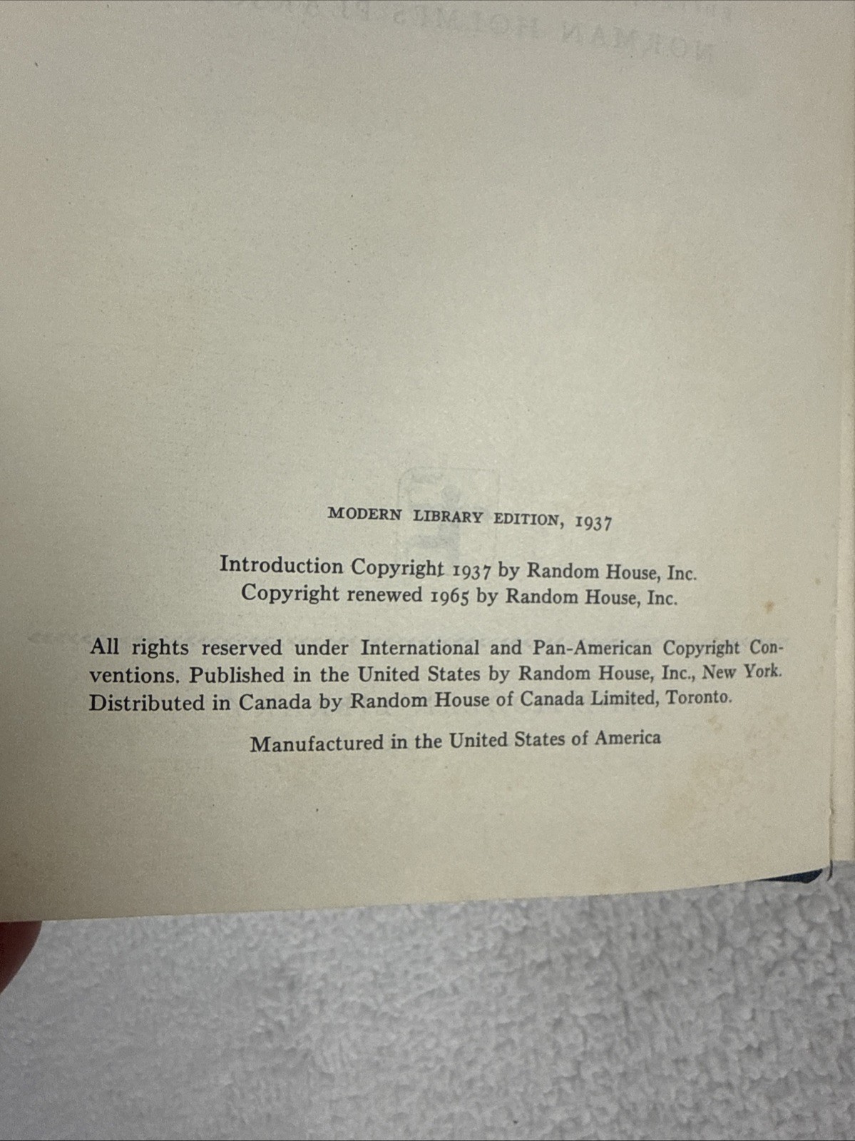 The Complete Novels And Selected Tales Of Nathaniel HAWTHORNE – 1965 HC/DJ