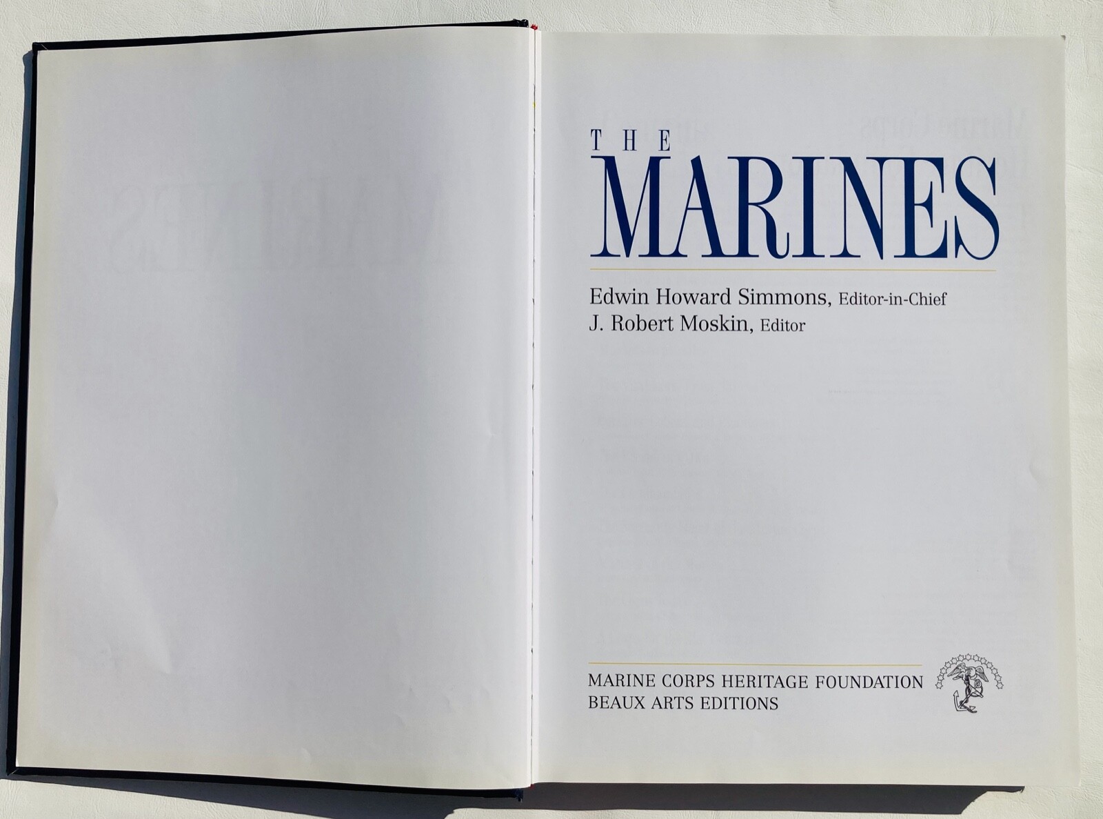 The Marines Heritage Foundation Book United States Marine Corps History