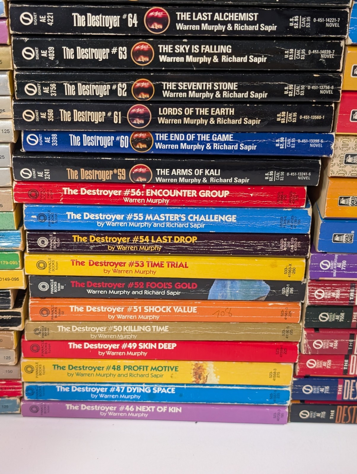 The Destroyer Series Lot 113 Books Warren Murphy Richard Sapir Remo Williams