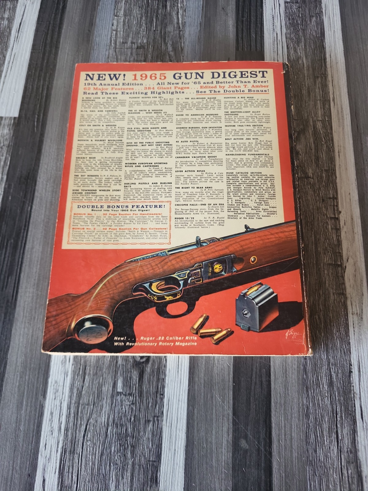 GUN DIGEST 19th Anniversary 1965 Deluxe Edition 385 Pages