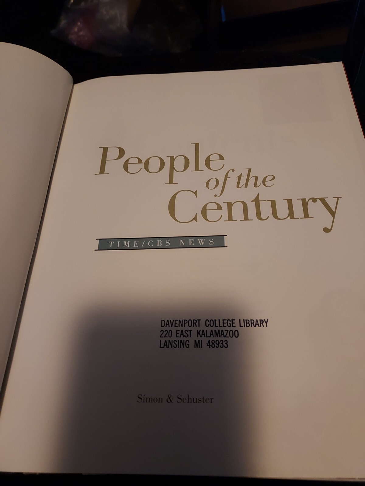 People of the Century: hardcover, 0684870932, Time CBS News G2E