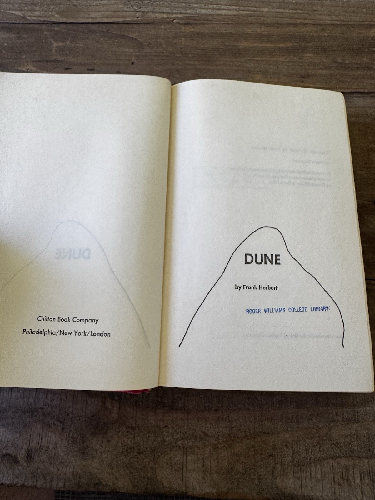 Frank Herbert Dune Hardcover Book Club Edition (BCE) 47M Gutter Code Reading Cop