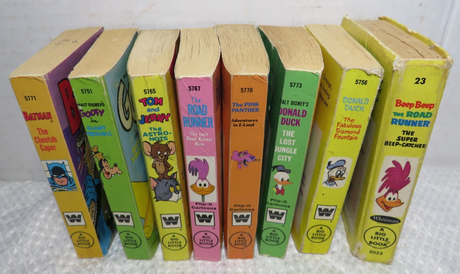 Vintage Lot of 8 Whitman Big Little Books 1967-1975 EXCELLENT Condition
