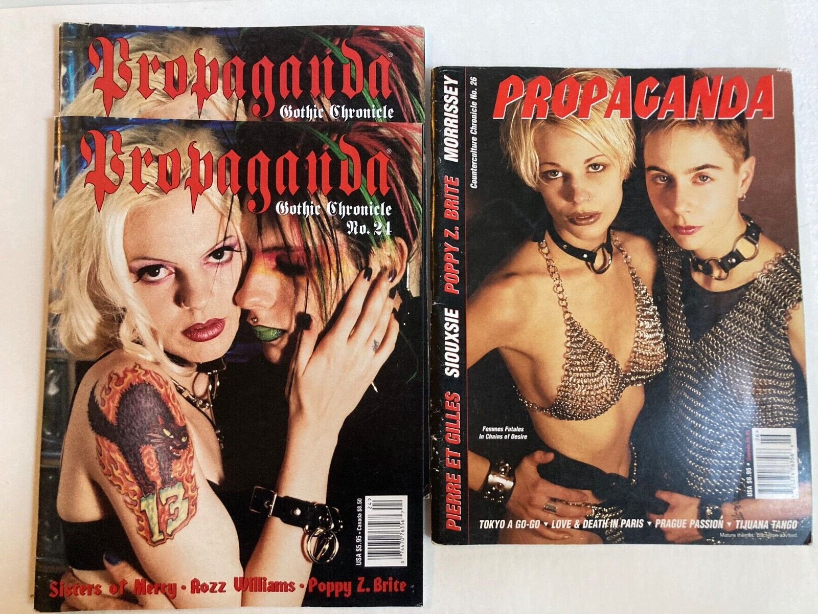 Propaganda, 13 magazines, various issues from 1992 to 2002
