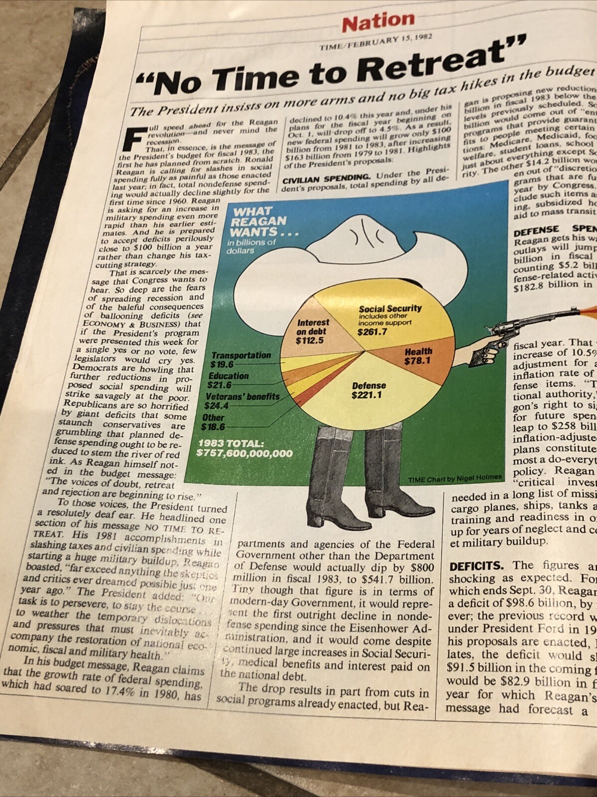 TIME MAGAZINE FEBRUARY 15, 1982 STEVE JOBS APPLE COMPUTERS STRIKING IT RICH RARE