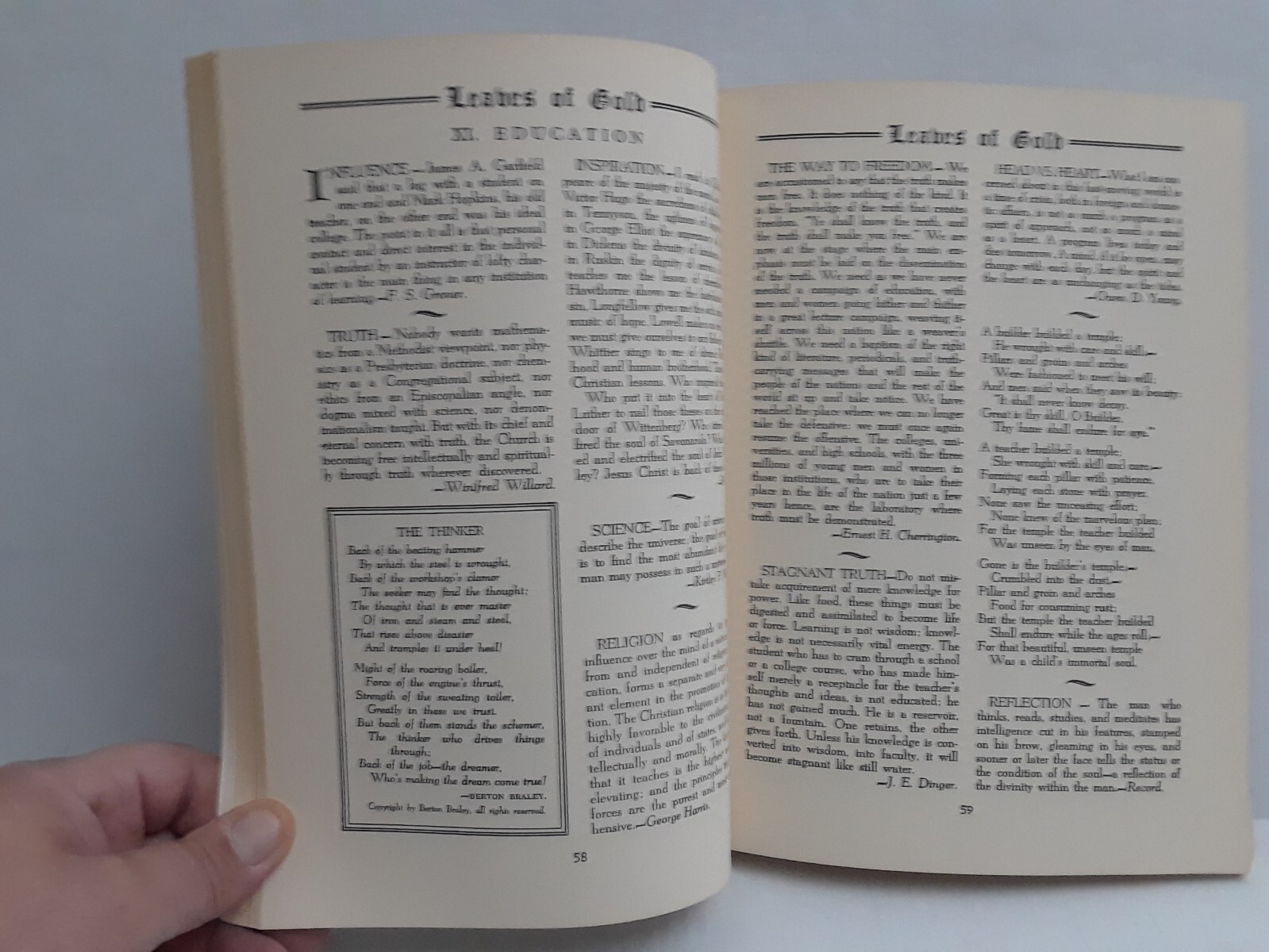 Clyde Francis Lytle LEAVES OF GOLD Prayers Phrases Inspirational Verse
