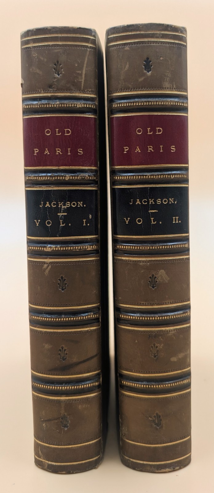 Old Paris 1878 2 Vol Set Catherine Charlotte Lady Jackson Fine Binding