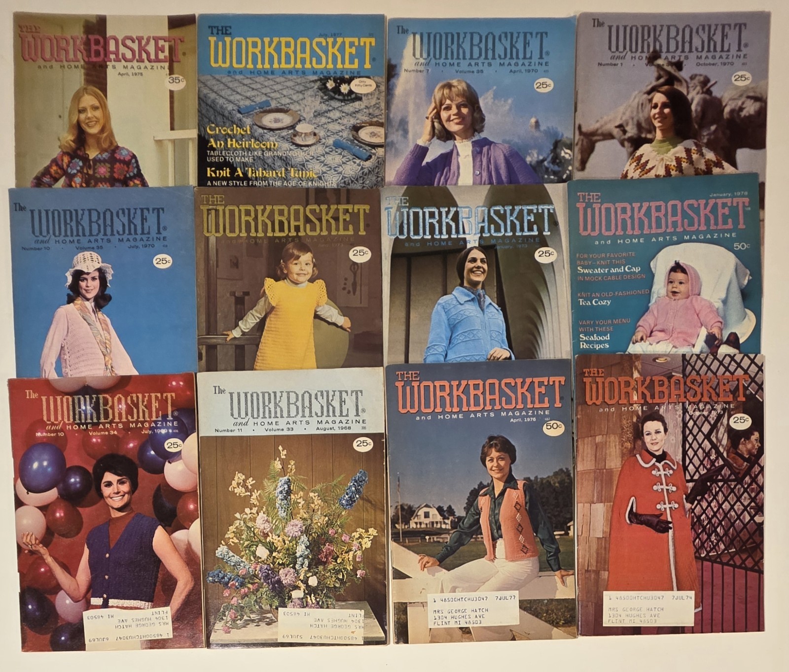Lot 120 The Workbasket Illustrated Magazine From 1960’s – 1970’s Vintage Crochet