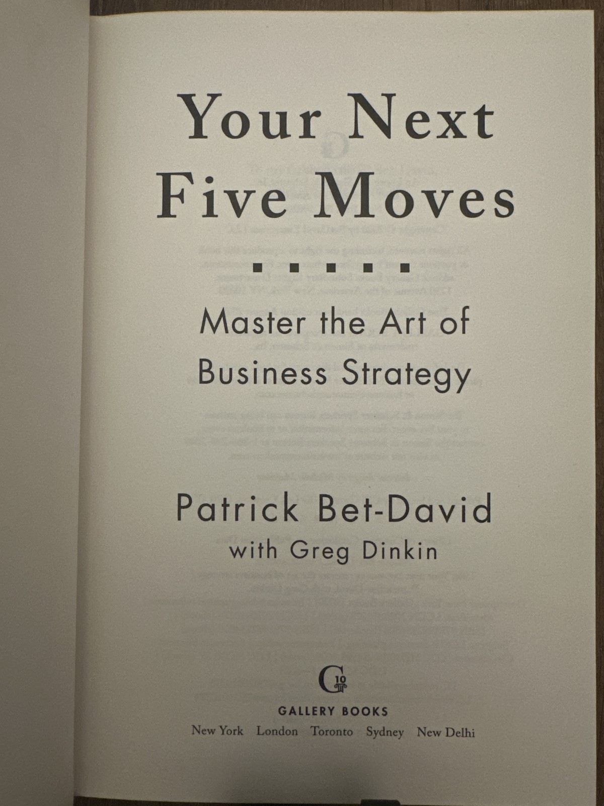 Your Next Five Moves: Business Strategy ISBN: 978-1-9821-5480-6