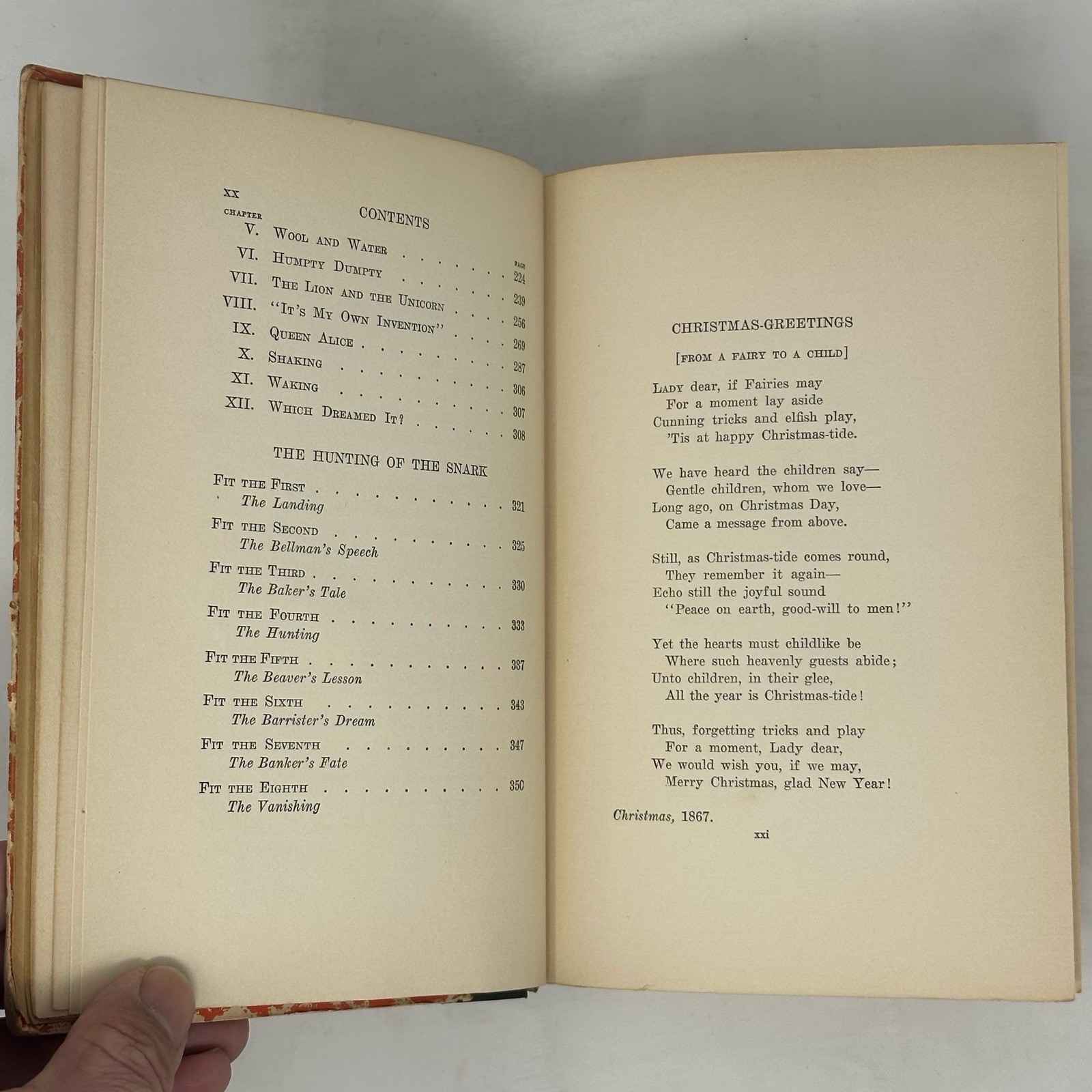 Alice’s Adventures in Wonderland Through the Looking-Glass Snark 1925 HC