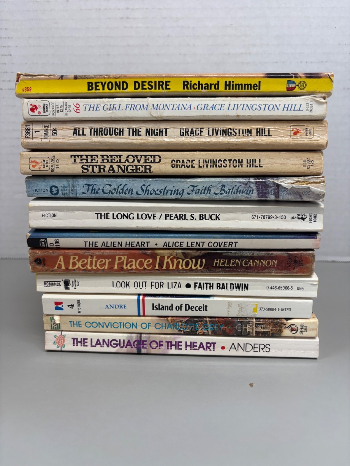 Vintage Romance Paperbacks Lot of 12 (See photos for titles)