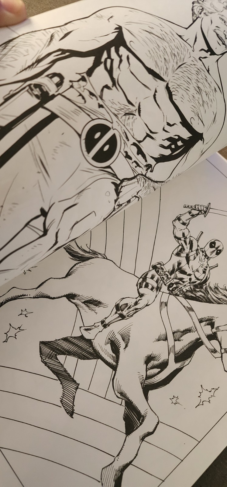 Marvel Deadpool Official Coloring Book New 2024 Super Heroes Weapons Fighting