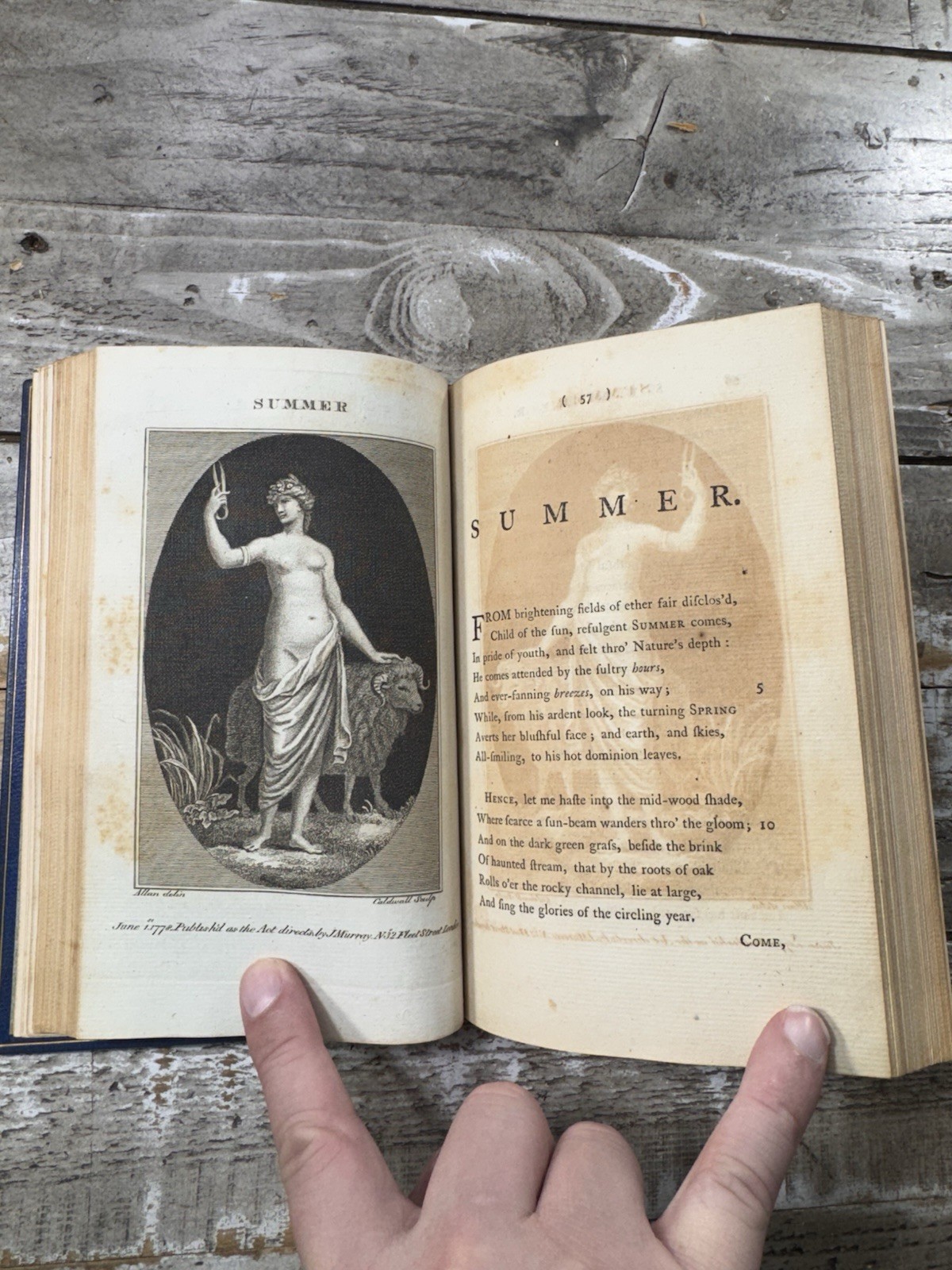 1779 – Poetry – The Seasons – James Thomson – 7 Plates – Fine Binding
