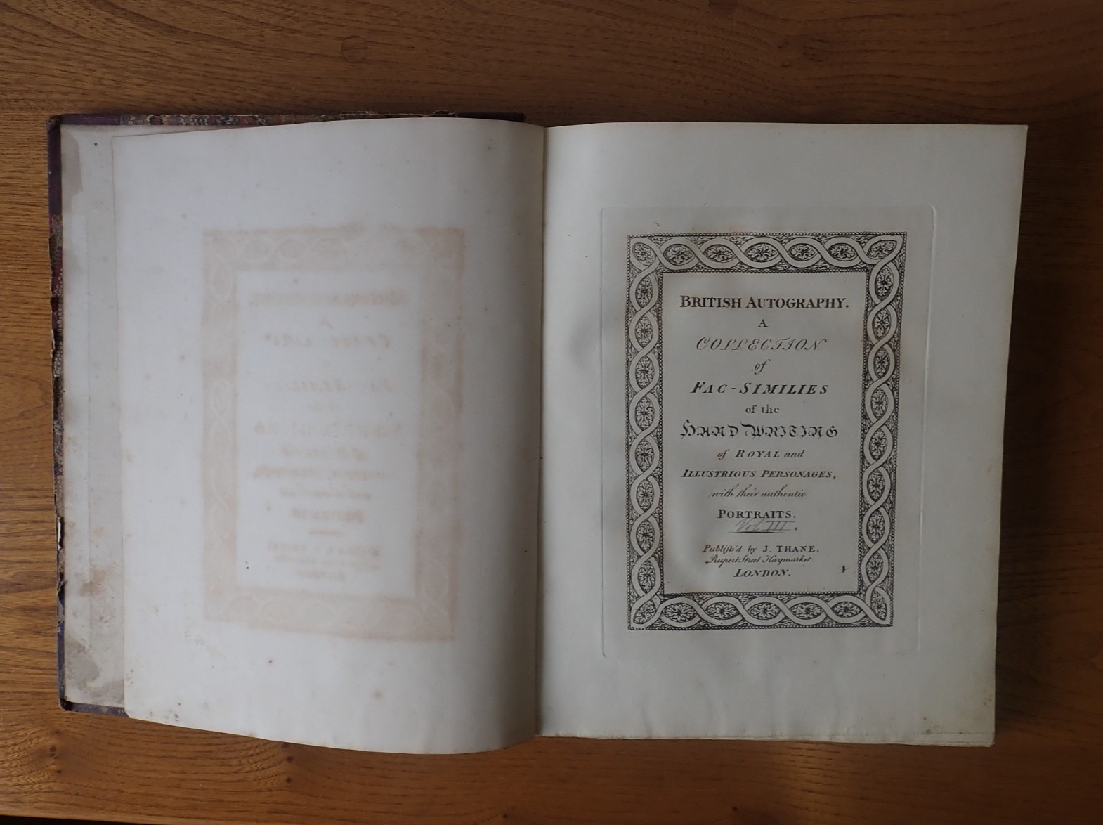 British Autography J Thane limited edition