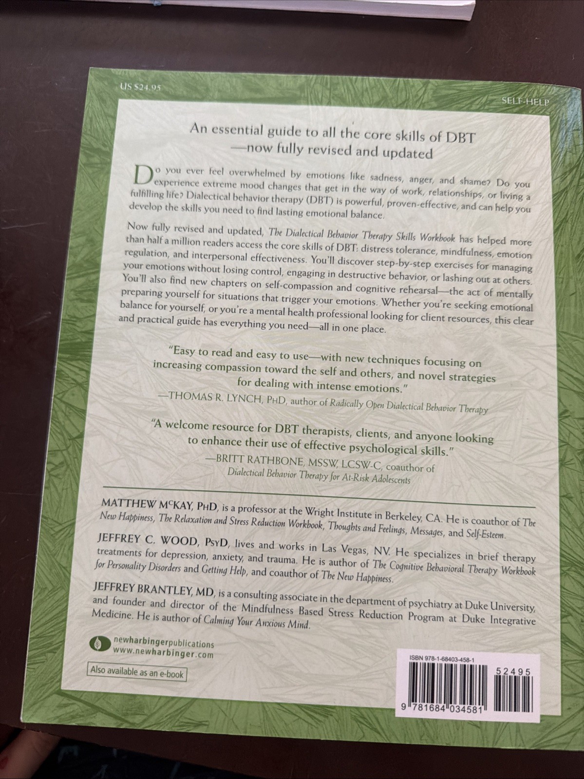 Dialectical Behavior Therapy Skills Workbook : Practical DBT Exercises for…