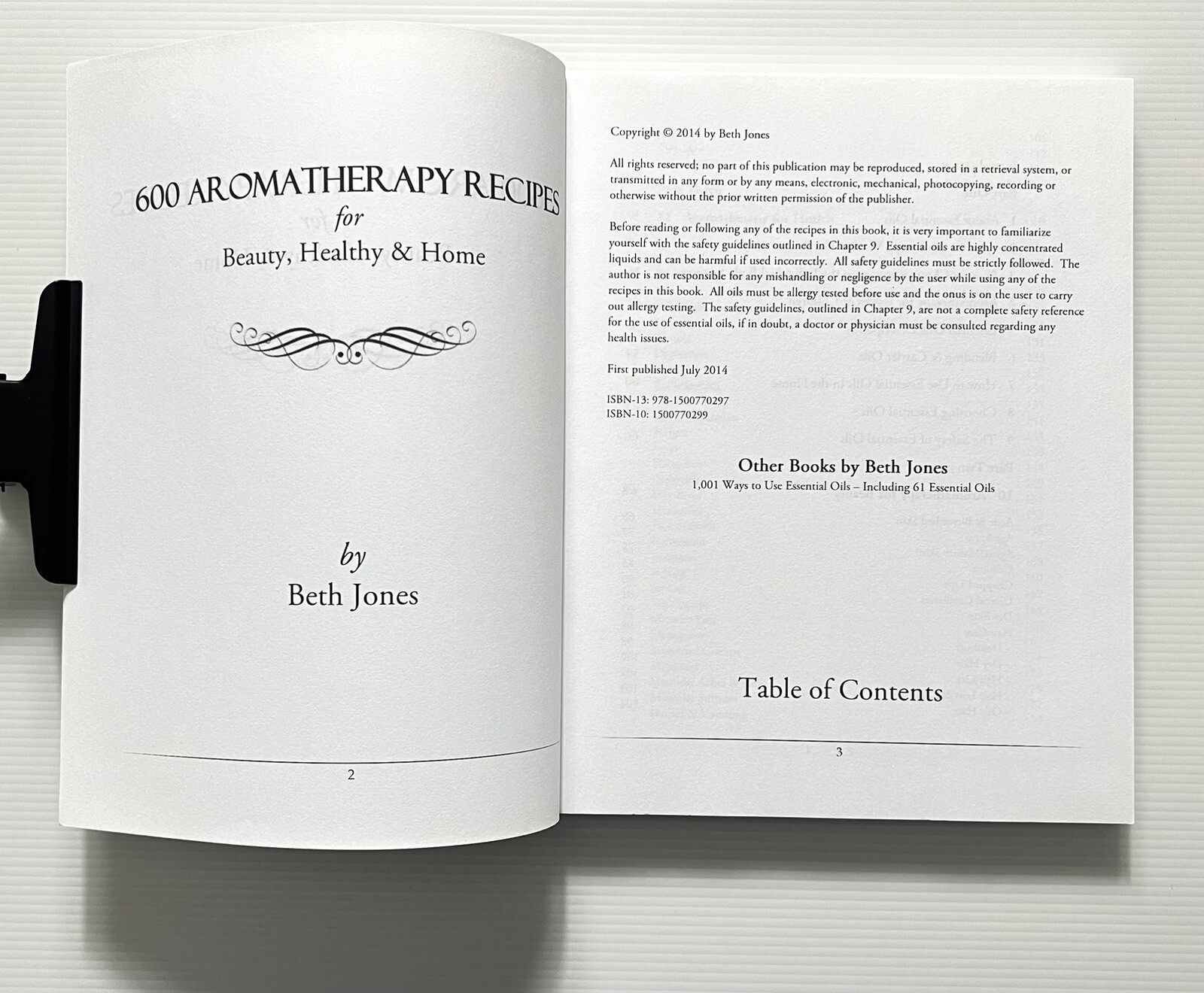600 Aromatherapy Recipes for Beauty, Health & Home by Beth Jones PB 2014