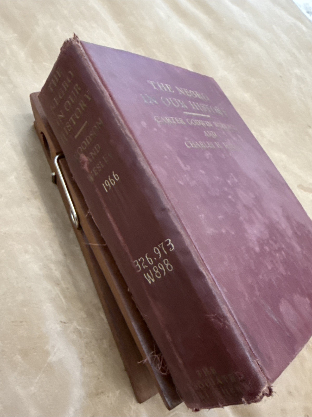 THE NEGRO IN OUR HISTORY 1967 Carter G Woodson 11th. Edition 1966 Vintage HC