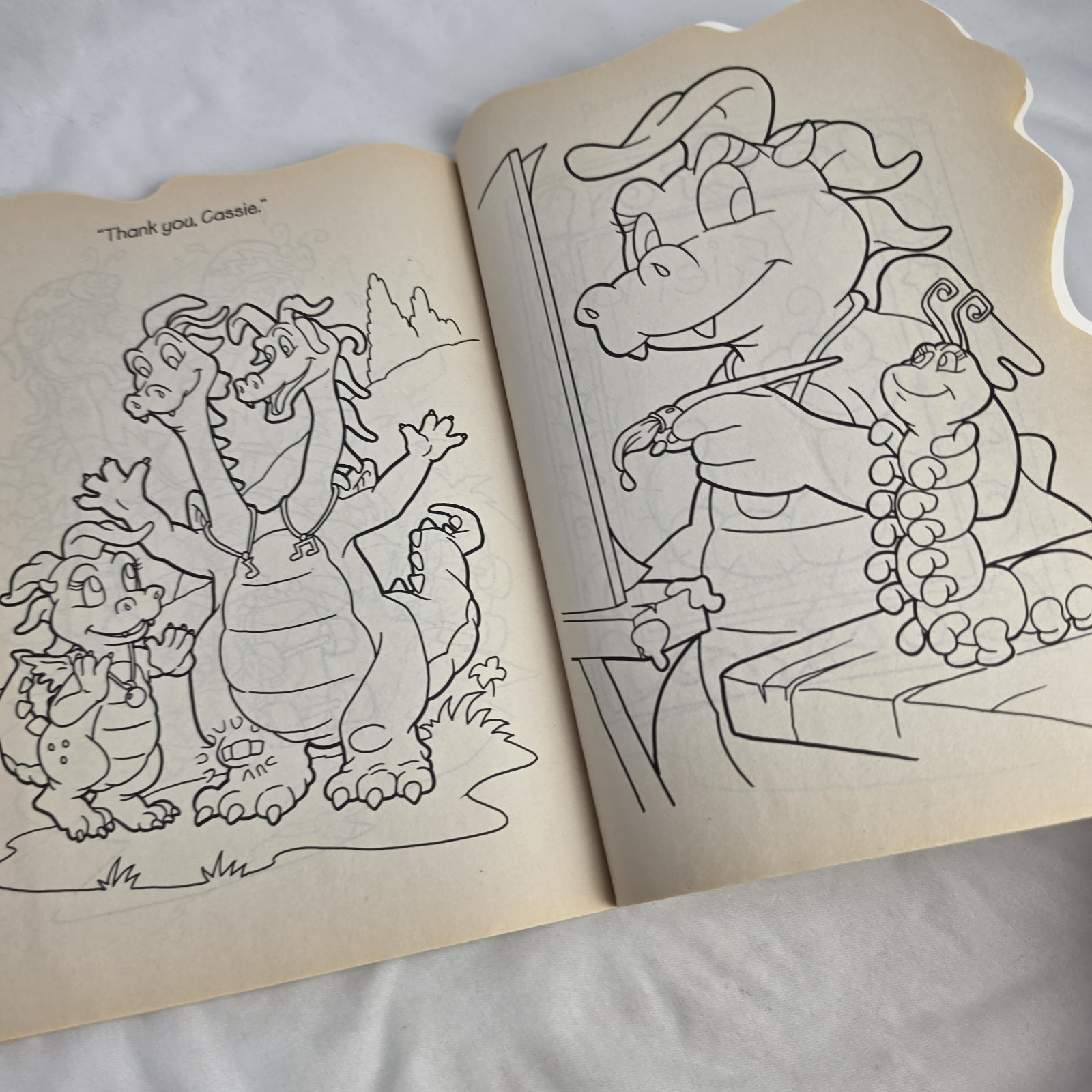 Vintage Y2K Dragon Tales All About Cassie Coloring Book 2002 NOS Unused