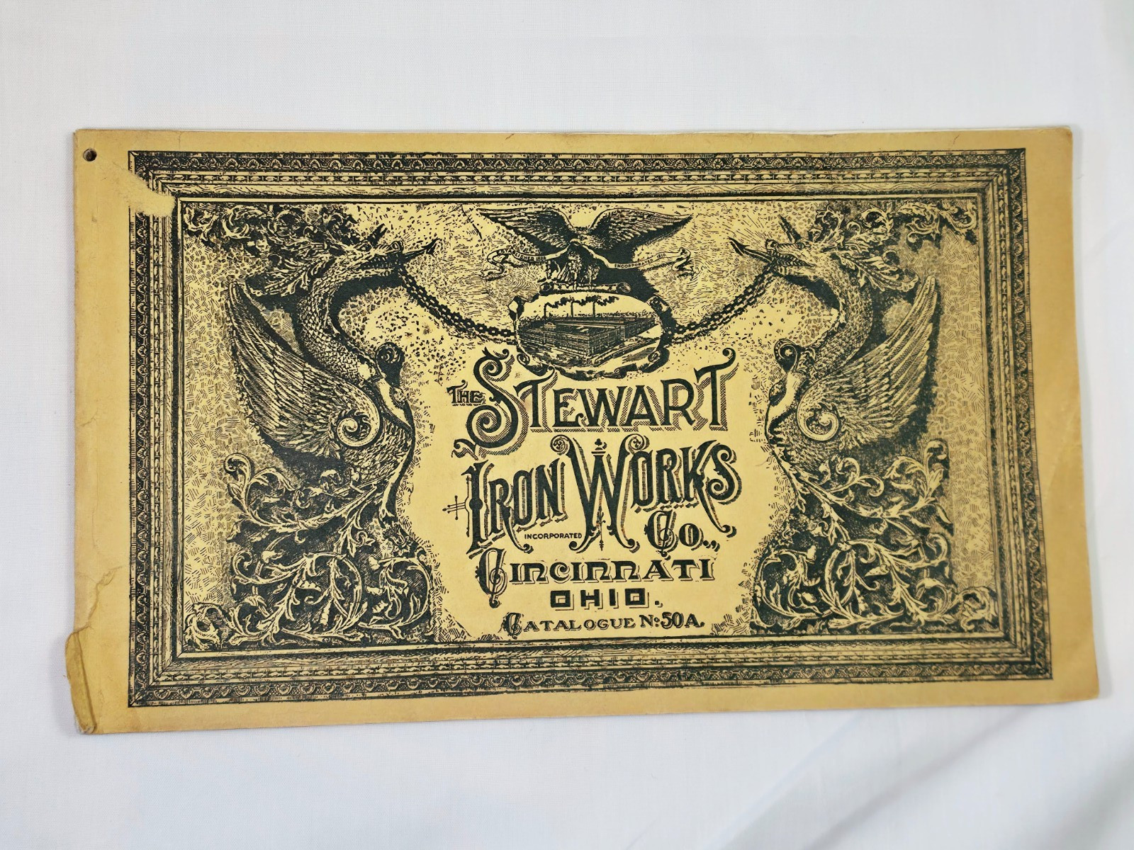 1917 Stewart Iron Works Catalog 50-A Fence Gates Ornamental Iron Cincinnati
