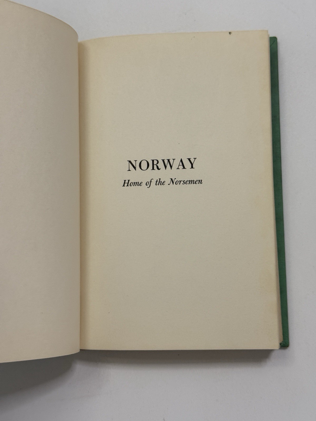Norway Home of the Norsemen Harlan Major David McKay Company 1957