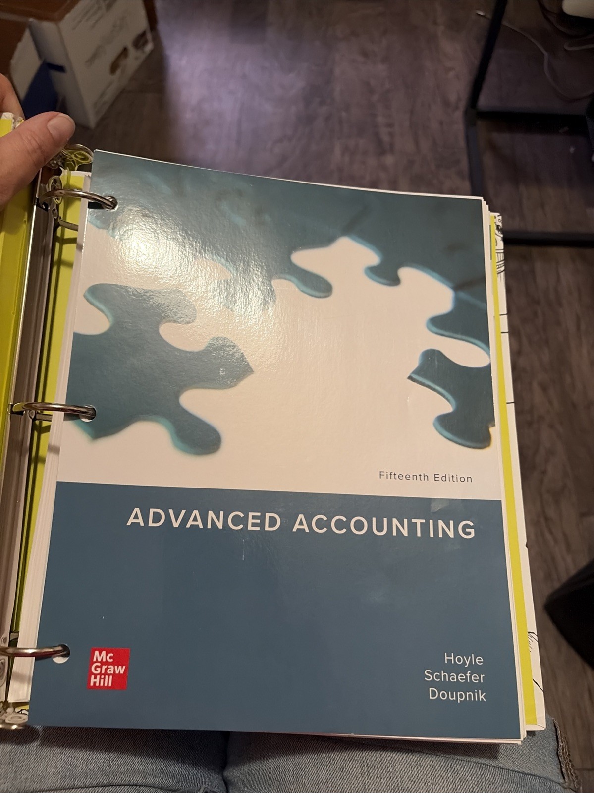 Loose Leaf for Advanced Accounting, Hoyle, Schaefer, Doupnik