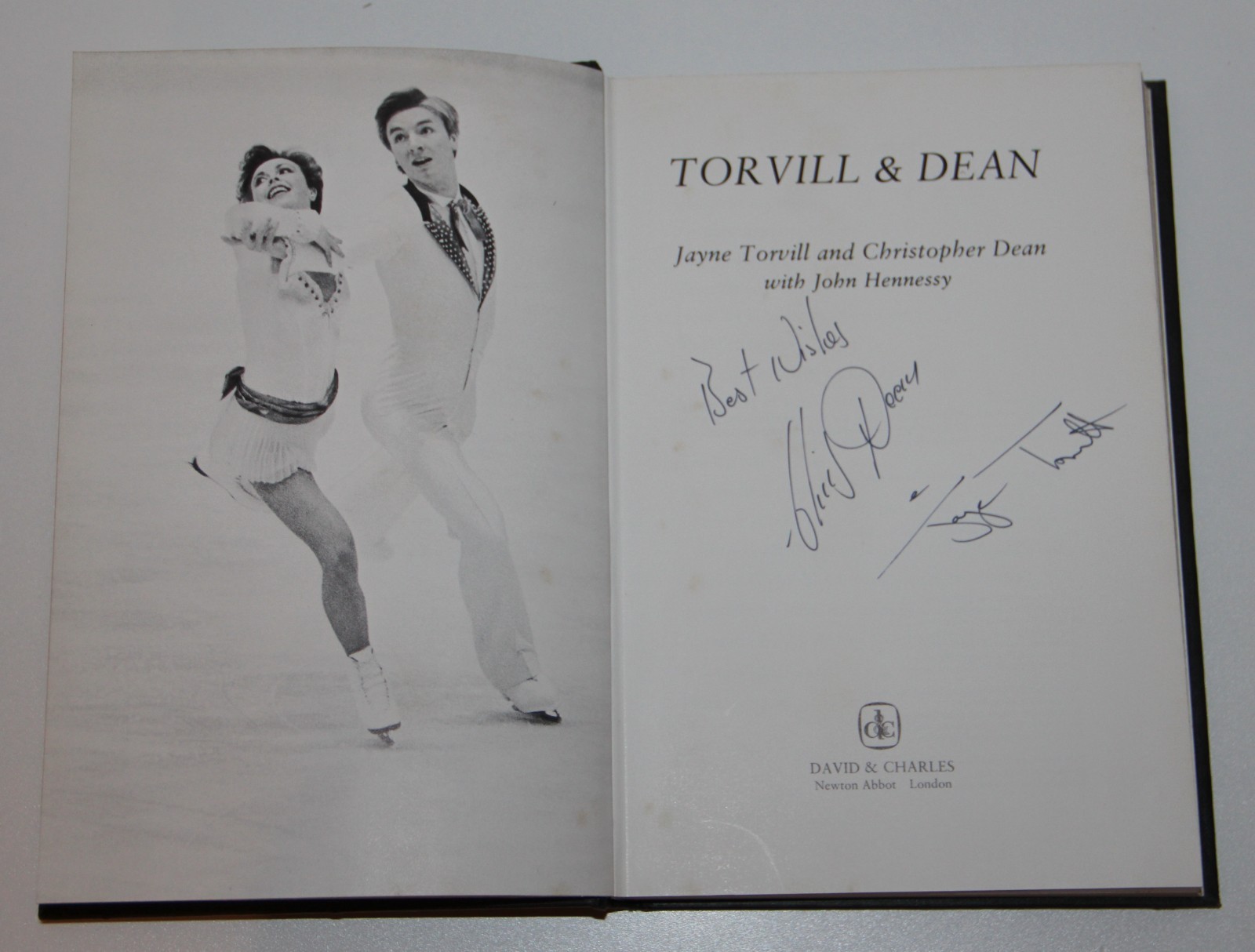 Torvill & Dean Flat Signed 1983 Ice Dancing First Edition & Dust Jacket