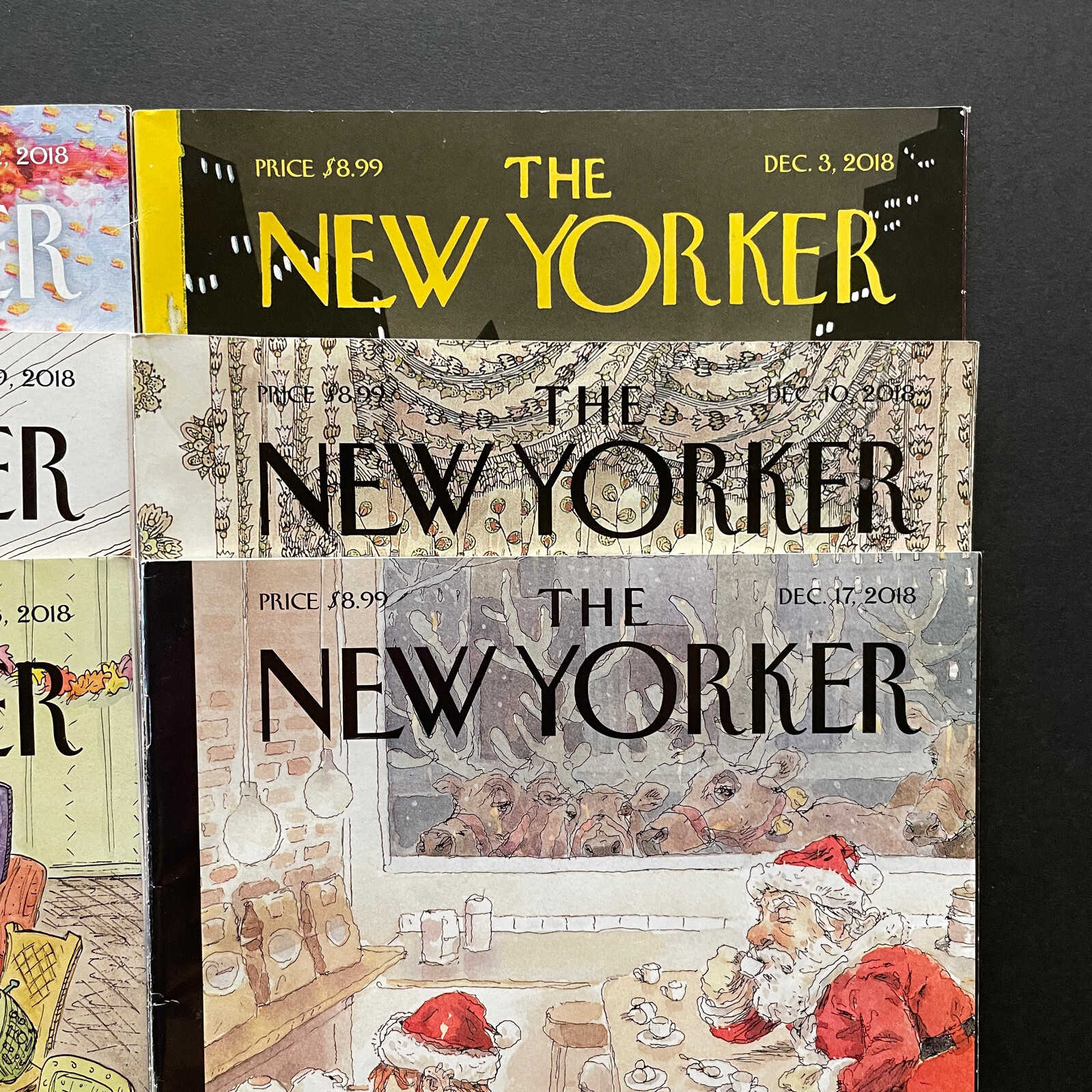Nine 2018 New Yorker Magazine Issues • No Subscription Labels!