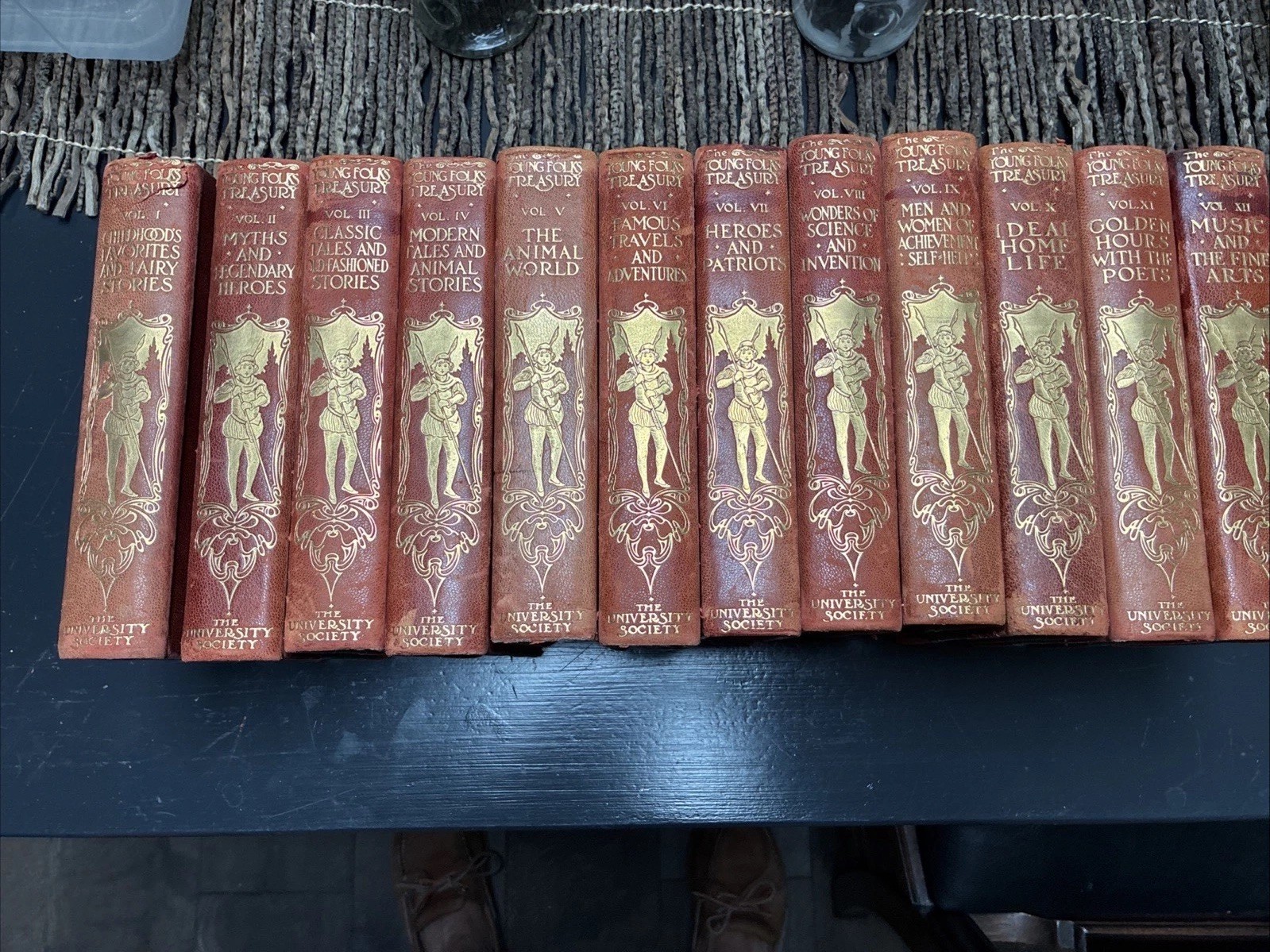 1900 The Children’s Classics Vintage 12-Volume Set Fine Binding Amazing Set