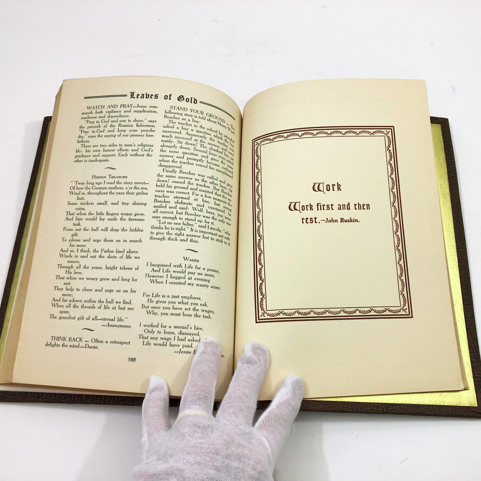 Leaves of Gold An Anthology of Prayers Clyde Francis Lytle 1947 12th Printing