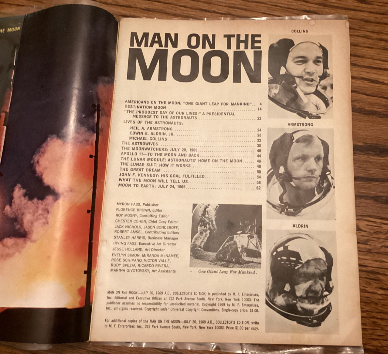 MAN ON THE MOON JULY 20, 1969 A.D. COLLECTOR’S EDITION MAGAZINE