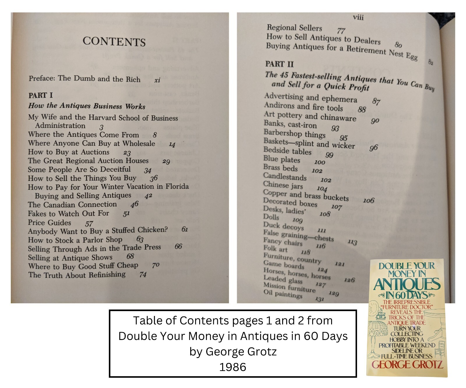 Books on Antique Collecting, Lot of 3; Published 1946, 1969, 1986 (Titles Below)