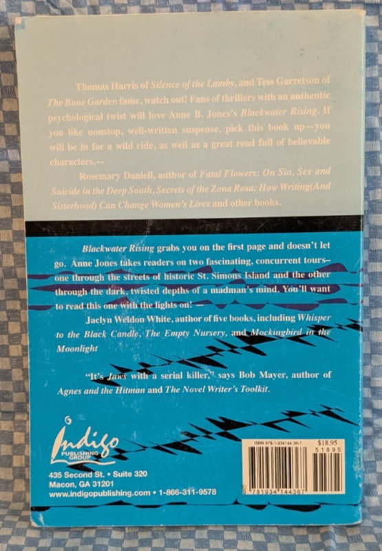 SIGNED by author! Blackwater Rising Anne B Jones paperback 2008 GEORGIA novel