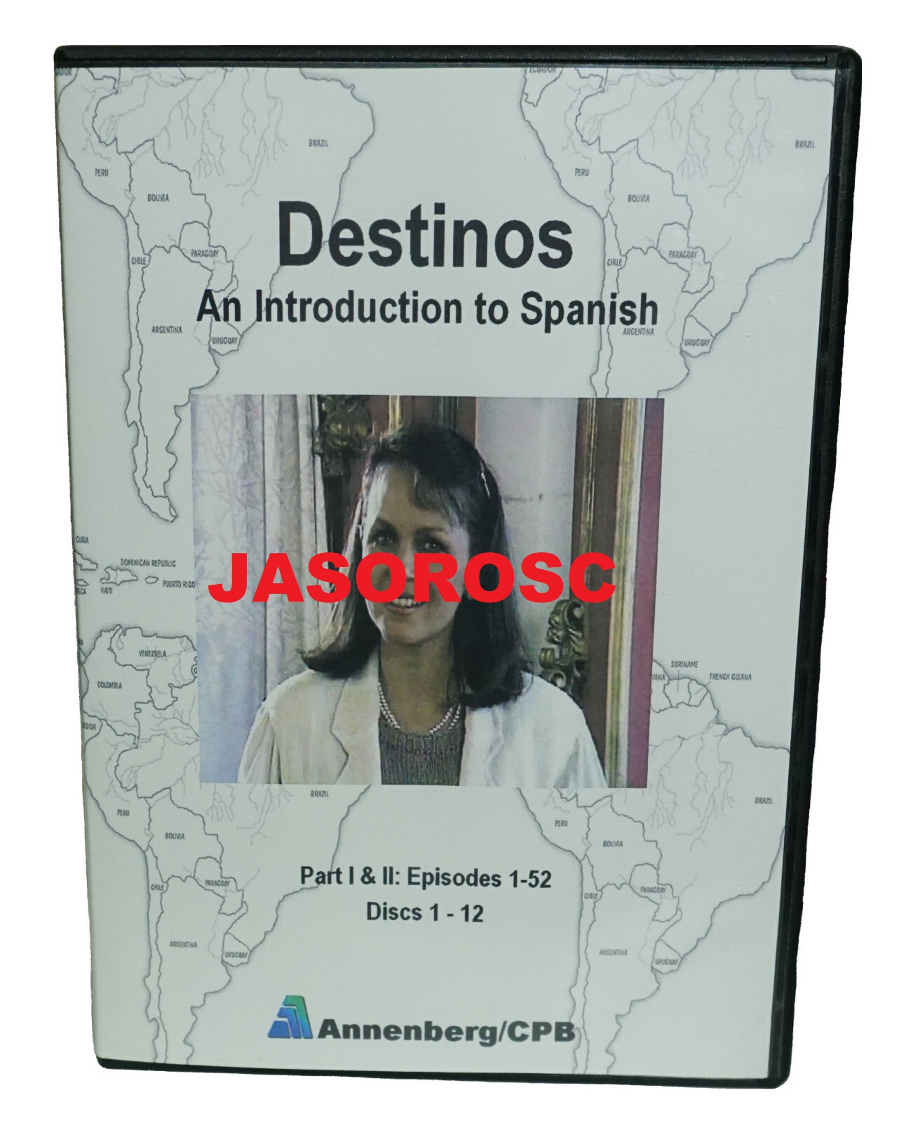 Destinos: An Introduction to Spanish Part 1 & 2, All 52 Episodes on 12 DVD