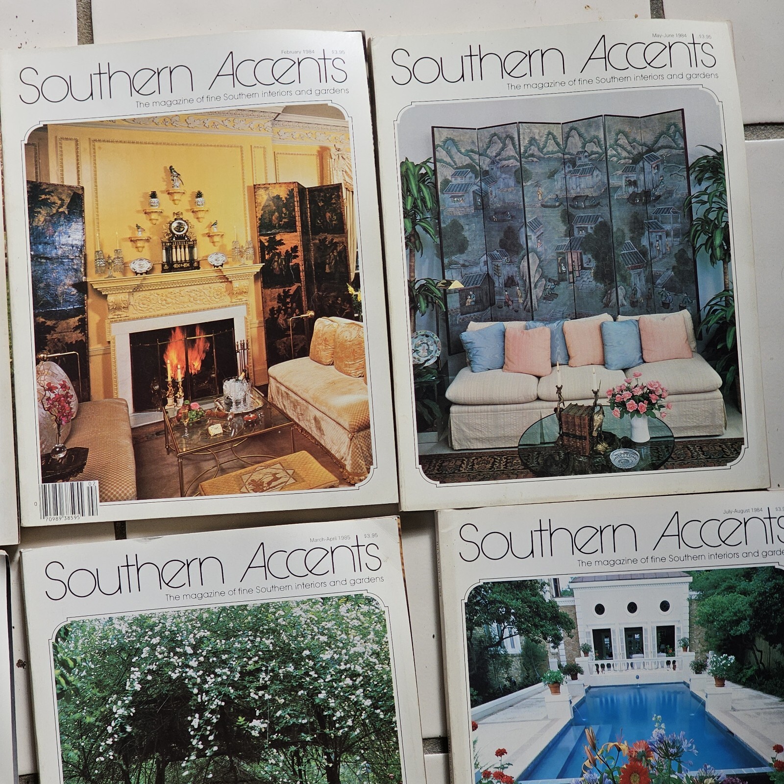 Southern Accents Magazine Lot Of 6 Issues 1984 & 1985 Printings Multi Month