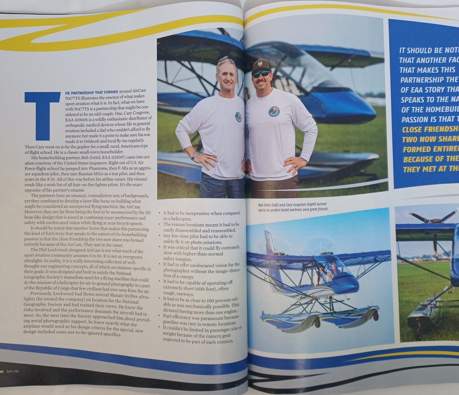 EAA Sport Aviation Magazine 2023,2022,2021,2020,2019 The Spirit of Aviation