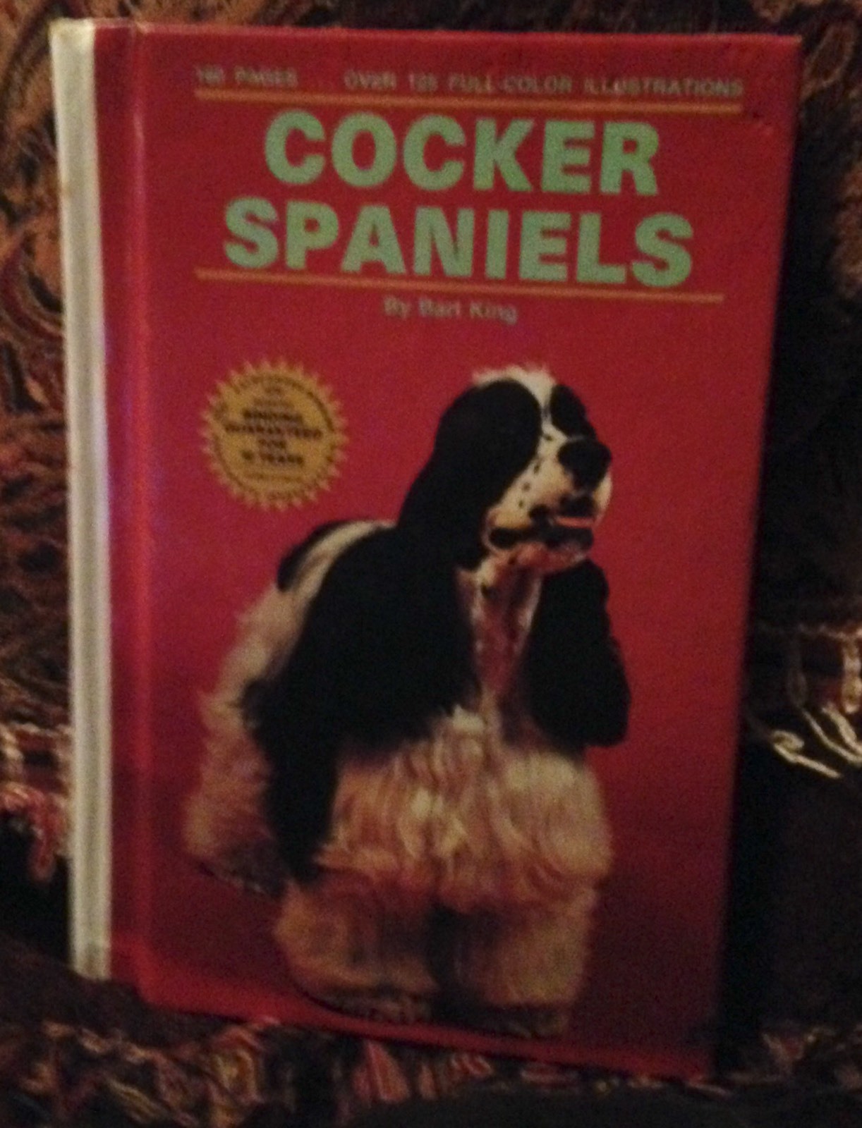 COCKER SPANIELS BY BART KING Hardcover Shipping Sale Only .25 for each addition!